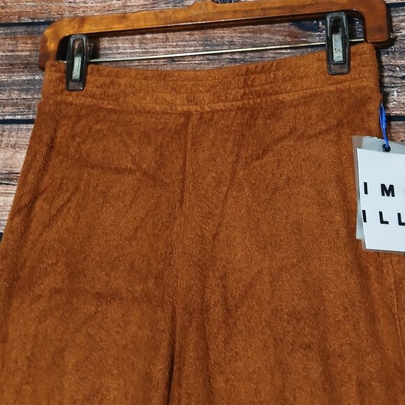 NWT TERRY By Simon Miller LOA Pants S Wide Leg High Rise Caramel Made in USA - Picture 4 of 9
